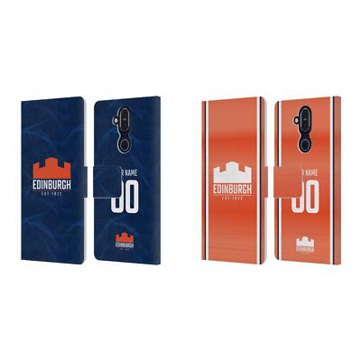 CUSTOM EDINBURGH RUGBY 2024/25 KIT LEATHER BOOK CASE FOR NOKIA PHONES