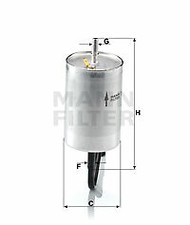 MANN-FILTER WK 832/1 Fuel filter for PORSCHE