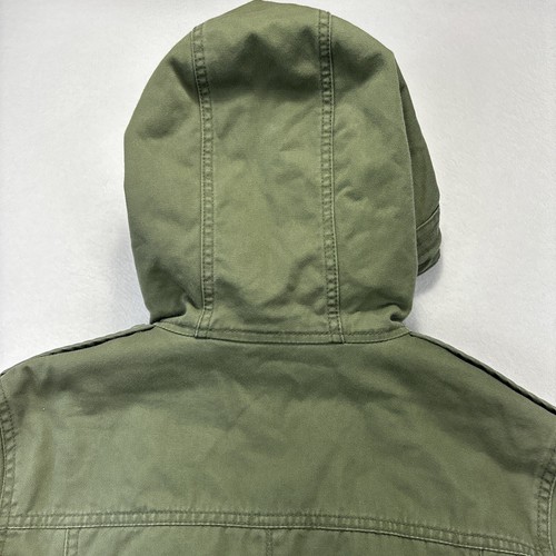 Tommy Hilfiger Military Jacke Damen M olivgrün Cargo Utility Barn Chore Y2K - Bild 9 von 14