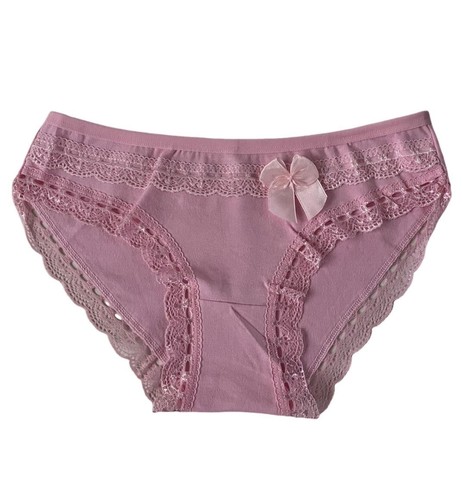 LOT NEW 5 Women Bikini Panties Brief Floral Lace Cotton Underwear Size M L XL - Picture 33 of 101