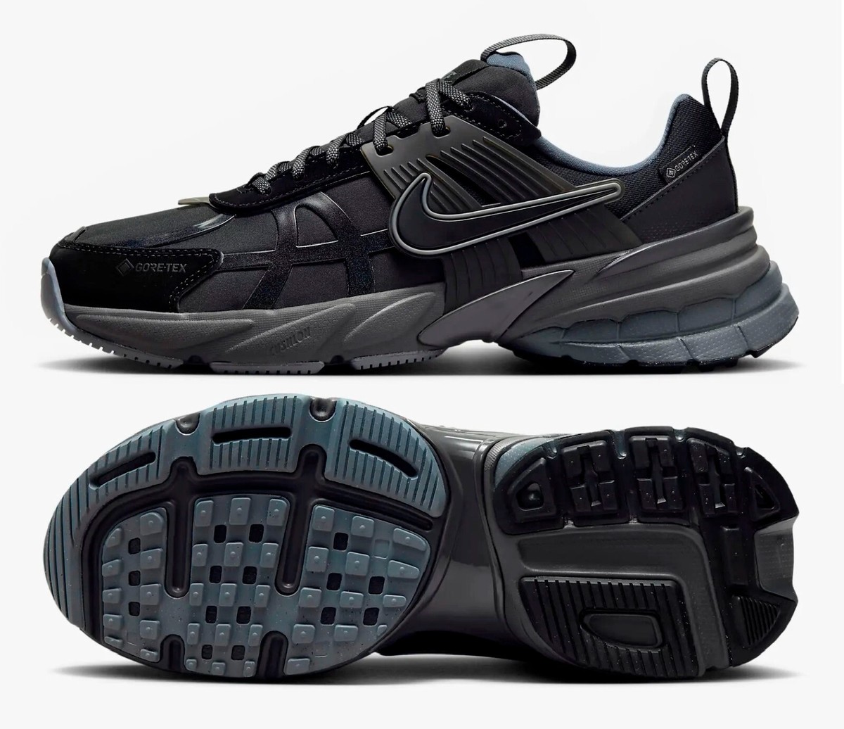 NEW Nike V2K Run GORE-TEX Women Waterproof Shoes, Black/Grey