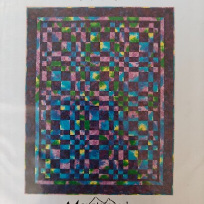 ''Four Fun'' Colorful Geometric Quilting Pattern #242 By Mountainpeek Creations