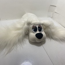 Vtg RARE HTF White Pound Puppy  95 Plush Long Furry Floppy Ears
