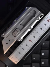 Titanium Pocket Knife Sharp Blade Box Cutter Camping EDC Outdoor Survival Tool​