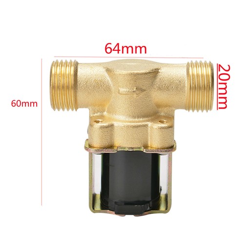 G 1/2" DC 12V Magnetventil Elektrisch Wasserventil N/C Wasser Einlass Ventil DE - Bild 9 von 10