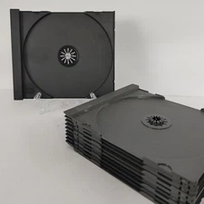 LOT of 10 ~ Standard Jewel Case REPLACEMENT TRAY INSERTS ~ Black Inner CD/DVD