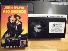 RARE OOP Rio Grande BETA betamax film 1950 JOHN WAYNE western Maureen O'Hara 