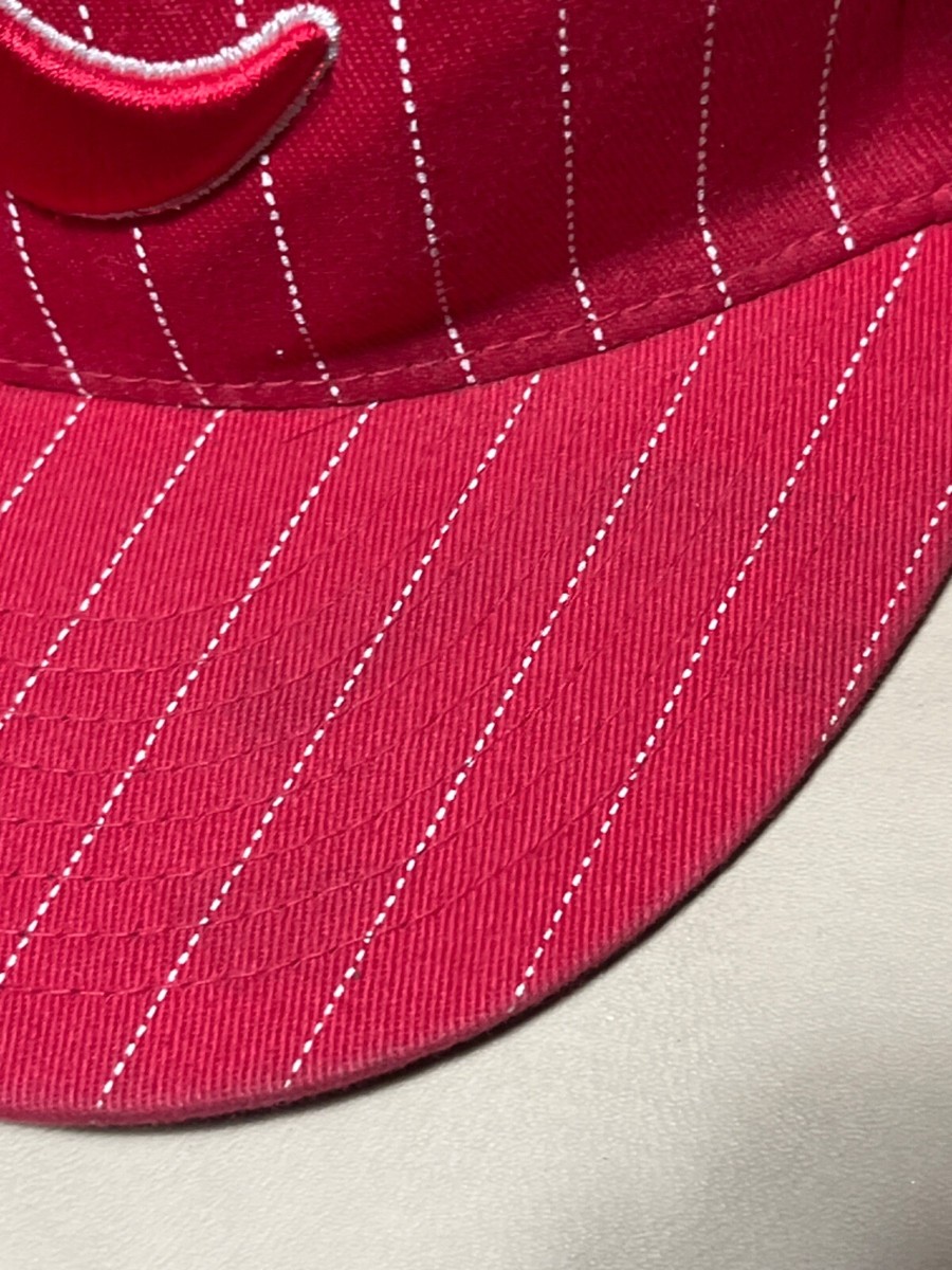 Adio Hat (Fitted S/M) Red Pinstripe Ball Cap Skate Flexfit Adio Hat (Fitted S/M) Red Pinstripe Ball Cap Skate Flexfit