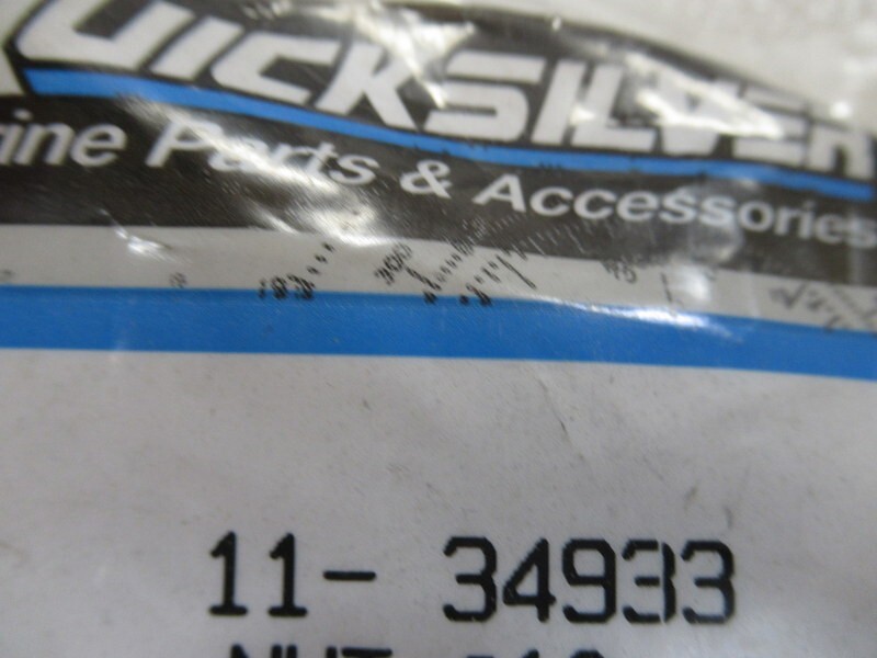 Z66 Genuine Mercury Quicksilver 11-34933 Nut OEM New Factory Boat