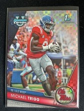 Michael Trigg 2023 Bowman Chrome University Football X-Fractor RC #128
