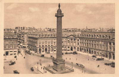 Vendome Column Place Vendome Chanel No Postcard Vendome Column