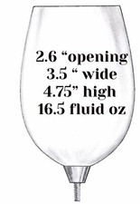 Berebi New 16.5 OZ  WINE  Bowl Topper 4 my Stem  MADE & SOLD BY EDGAR BEREBI