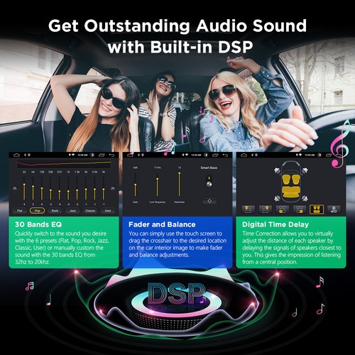For VW VW Jetta Passat Beetle CarPlay 9"Car GPS Navi Stereo Radio Android 12 32G - Picture 12 of 16
