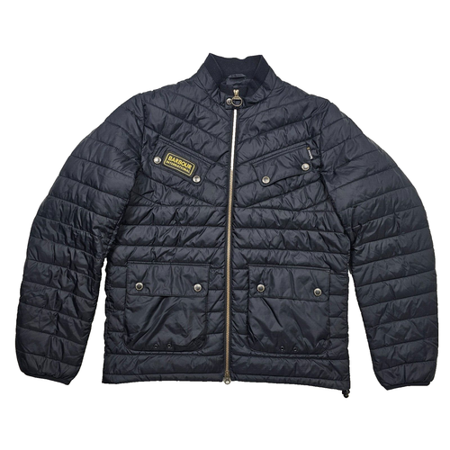 Barbour International Aviemore Quilted racing black Jacket Men's Size XL - Picture 2 of 8