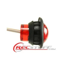 1" Round Red Trailer LED Clearance Lights