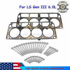 MLS Cylinder Head Gaskets & Head Bolts Kit For 99-04 Chevy GMC LS Gen III 6.0L
