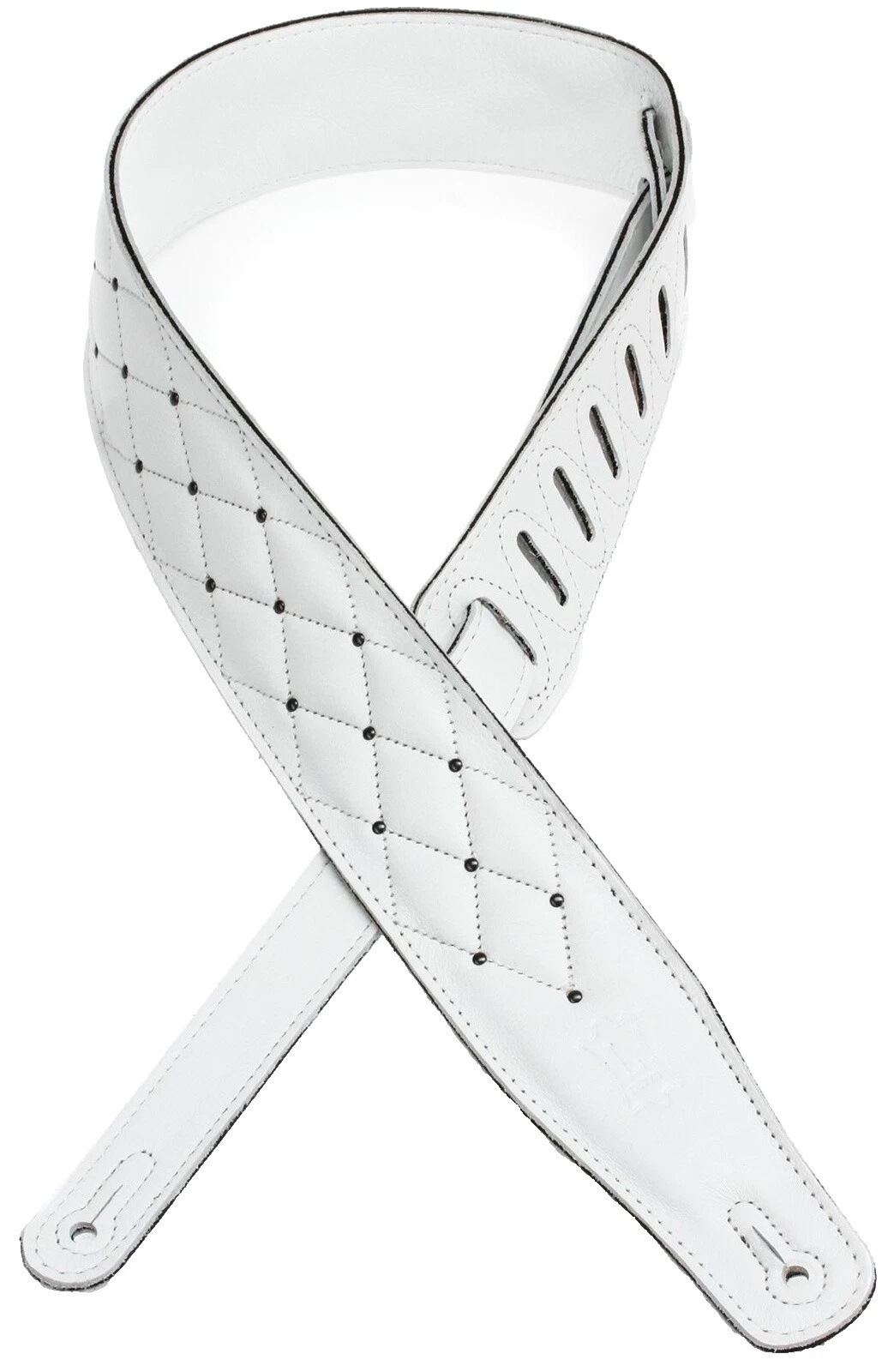 Levy's Leather Blanco correas de guitarra