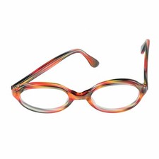 Trans World Eyewear Vintage Eyeglasses no lens Neon Pink Tortoise by L. Evrard