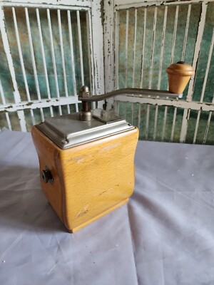 VINTAGE 1950'S GERMAN Wood PE DE DIENES MOKKA COFFEE GRINDER