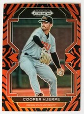 2022 Panini Prizm Draft Picks Cooper Hjerpe TIGER STRIPES Base 83/99 #PDP22