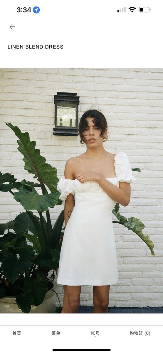zara linen blend white dress Zara | Dresses | Zara White Linen Cut Out Dress