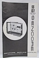 Sencore Service Manual SS137 Sweep Circuit Analyzer 