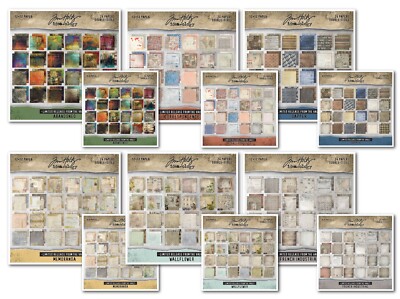 Tim Holtz idea-ology Paper Stash 2025 Vault Release - I Want It All Bundle, 8+12