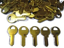 LOT OF FIFTY LOCKSMITH M1 KEY BLANKS FITS MASTER BRASS MADE IN USA