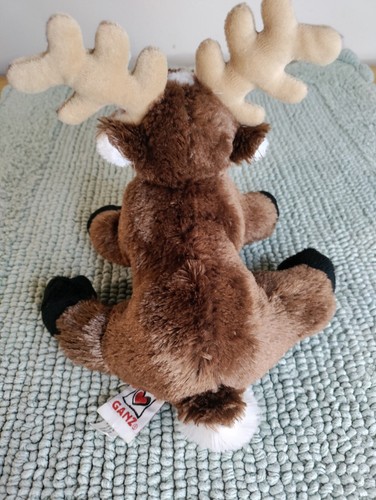 Ganz Webkinz HM 137 9" Plush Brown Reindeer Antlers Stuffed Animal Toy NO CODE - Picture 2 of 6