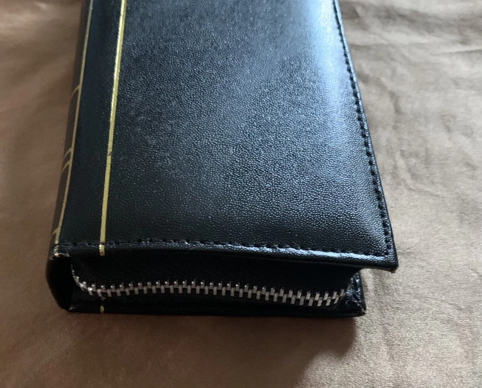 Swank Book Shaped Black and Red Leather Wallet - Image 3 of 4