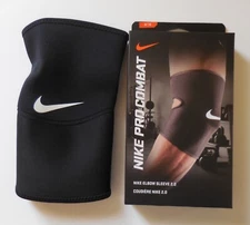 Nike Pro Combat Elbow Sleeve 2.0 Black/White Medium One Sleeve Only