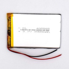 1/2/5pcs 3.7V 3000mAh Li-polymer Rechargeable Battery 405585 Li Po Cell for GPS
