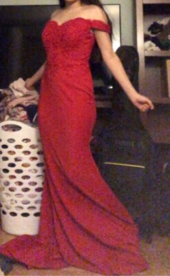 fiesta fashion off-shoulder red dress medium new with tags | eBay