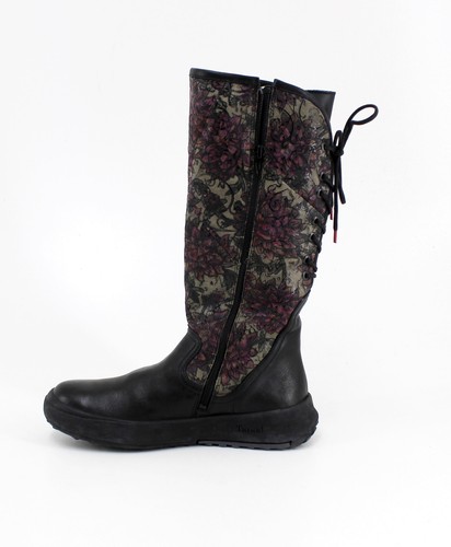 Winter Stiefel Think! flach Reißverschluss gefüttert Leder schwarz Gr. 38 - Bild 7 von 9