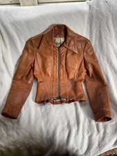 Women's Leather Jacket- True Vintage From The 60's- Made By Paul Louis Inc.