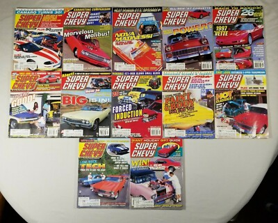 Vintage 1997 Super Chevy Magazine Complete Year January - December, 12 Issues