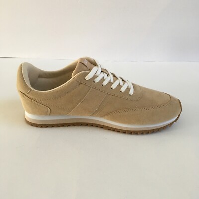 Crew Trainers In Suede Women's 11 Beige Comfort Sneakers
