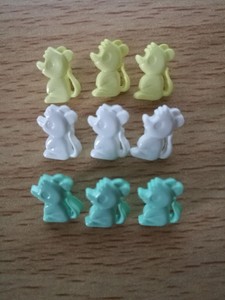 Rocking Horse buttons shape shank back baby children size 28mm Novelty