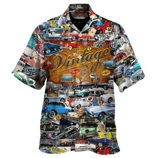 Retro Classic Car Hawaiian Shirt