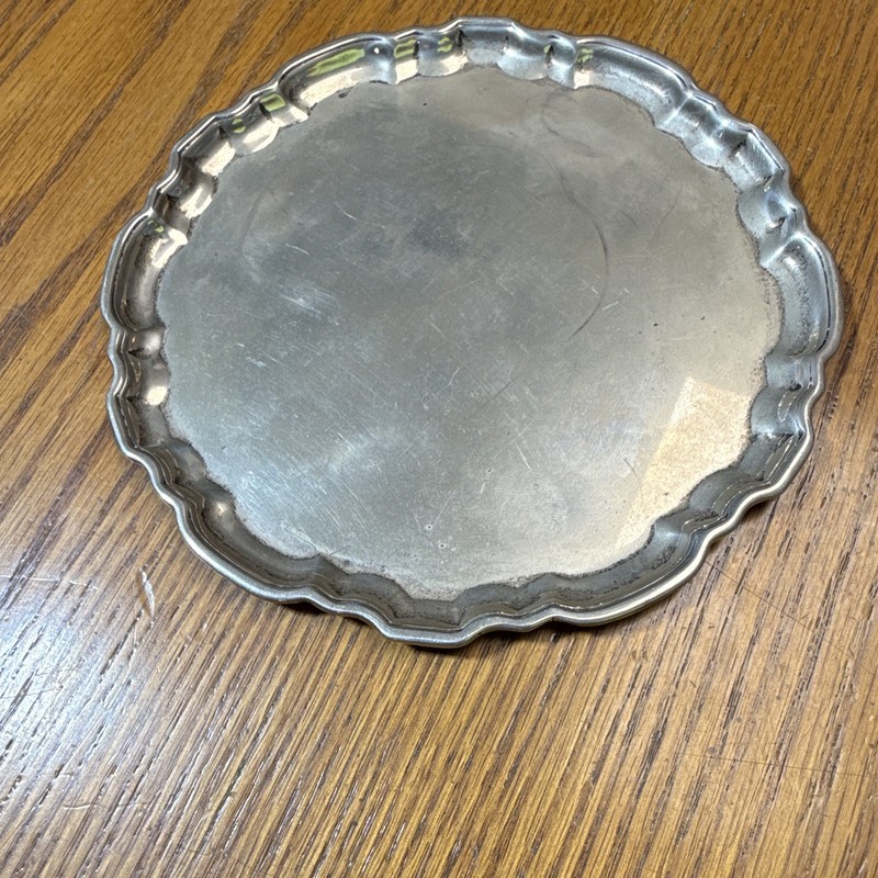 Tiffany & Co. Sterling Silver Faneuil Chippendale Scalloped Tray 5.5” 1900-40