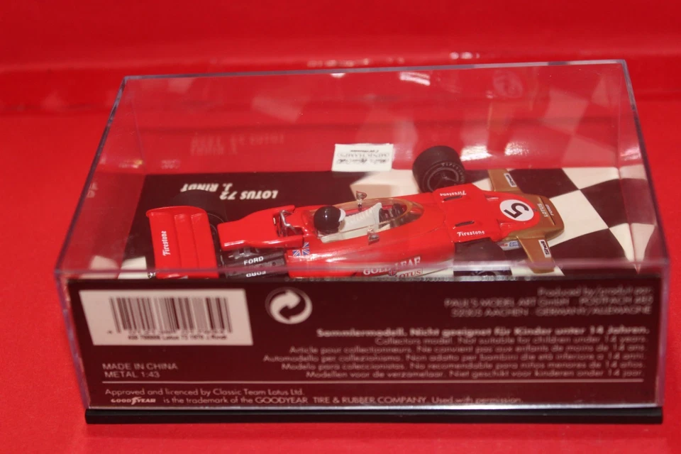 1/43 Lotus Ford 72 (1970) - #5 J. Rindt - MINICHAMPS - Immagine 3 di 3