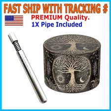 Tobacco Herb Grinder 2 inch 4 Layer Spice Herbal Metal Smoke Crusher Scraper +Pi