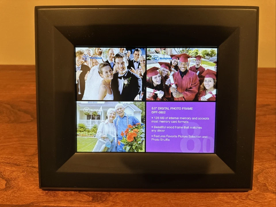 Westinghouse DPF-0802 8” Digital Picture Frame Memory Slots AC/DC Power Supply - Image 2 of 4