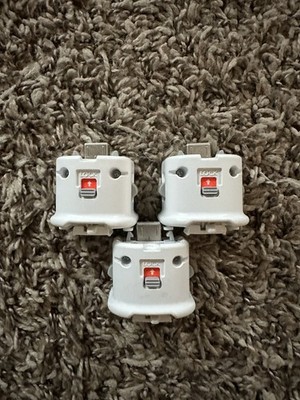 3 Official Genuine Nintendo RVL-026 Wii Motion-Plus Adapter OEM for Sport Resort