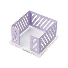 Sticky Note Holder Memo Pad Cube Dispenser 3.5 x 3.5Inch Purple Memo Pad Holder