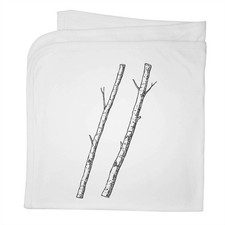 'Two Sticks' Cotton Baby Blanket / Shawl BY00045113 