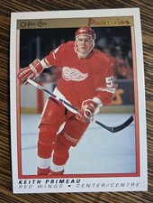 1990-91 O-Pee-Chee Premier #91 Keith Primeau Detroit Red Wings Rookie Card. rookie card picture
