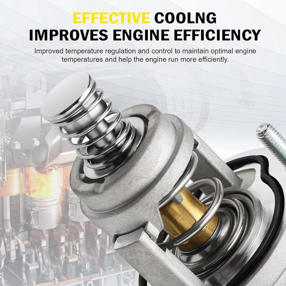 Conjunto de carcasa de termostato compatible con GMC Canyon Chevy Colorado Camaro 2017-2022 3,6 L Foto 3 de 4