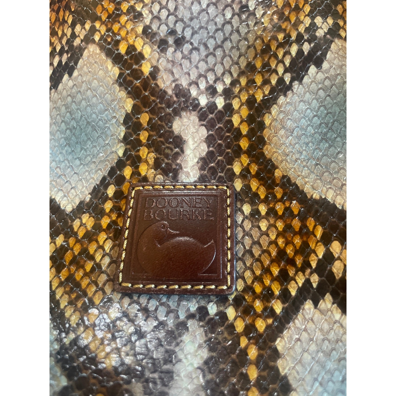 DOONEY & BOURKE Python Embossed Florentine Satche… - image 4