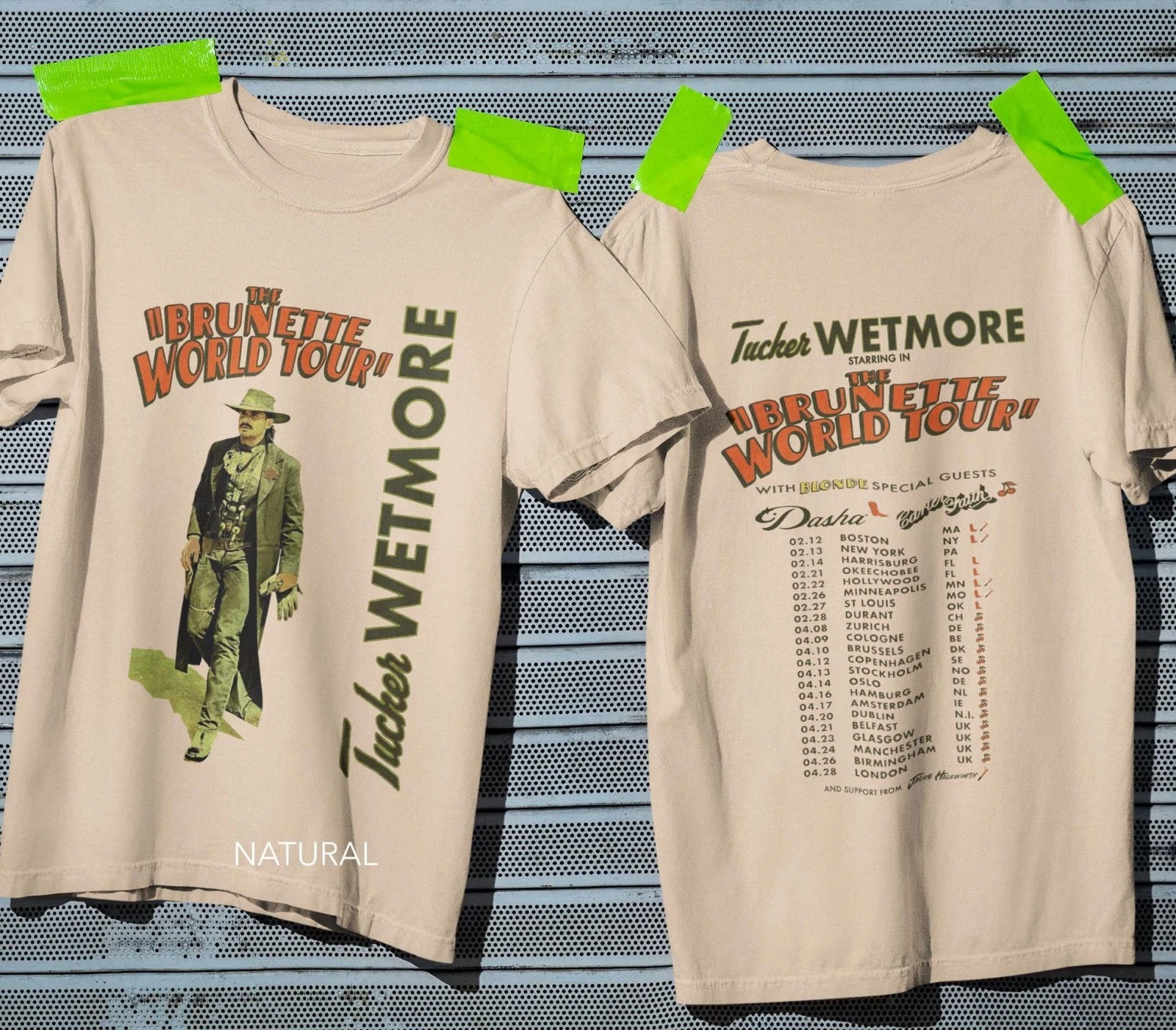 Tucker Wetmore Band Tour 2026 Fan Gifts Concert Unise4x T-Shirt